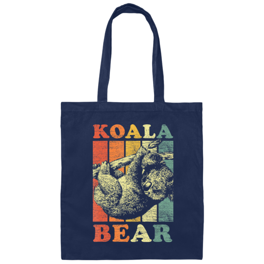 Koala Bear Vintage Retro Koala Gift Canvas Tote Bag