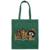 Colorfull Design Peace Love Pool Gift For Friend Canvas Tote Bag