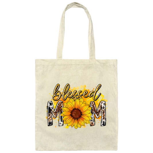 Best Mom Ever, Blessed Mom, Mom Lover Gift, Best Mom Gift, Mother's Day Canvas Tote Bag