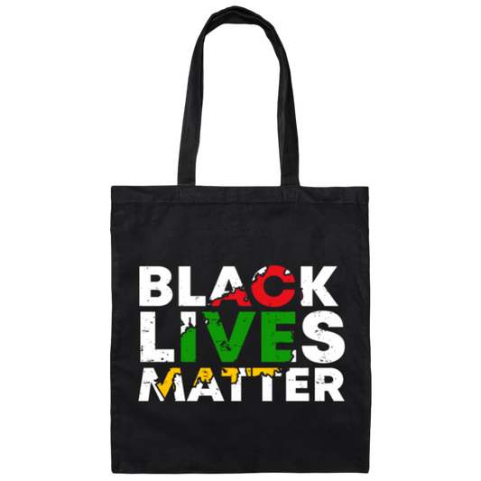 Black Lives Matter, Black History Lover Gift, Best Black Life Canvas Tote Bag