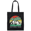 Acadia National Park, Retro Acadia, National Park Gift, Acadia Lover Canvas Tote Bag
