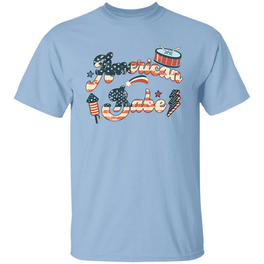 American Babe, Drummer, Firework, American Holiday Unisex T-Shirt