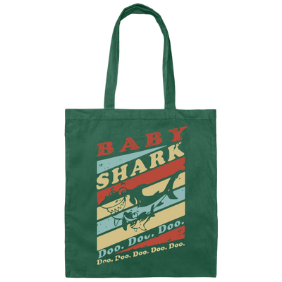 Baby Shark Doo Doo Love Shark Gift Funny Shark Gift Canvas Tote Bag