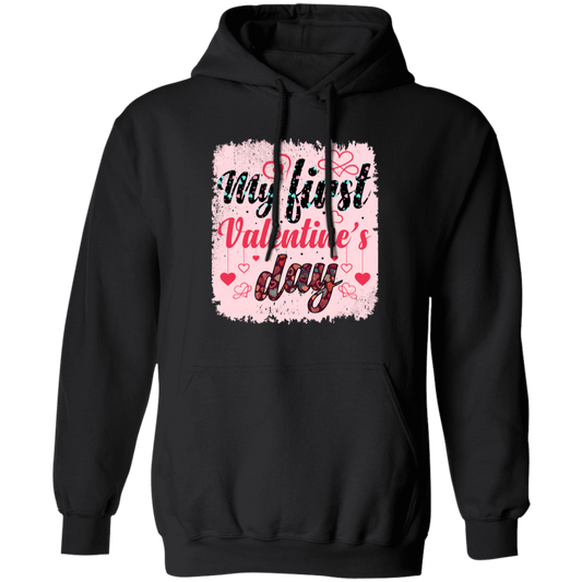 Love This Day, My First Valentine, Couple Anniversary Day, Valentine's Day, Trendy Valentine Pullover Hoodie