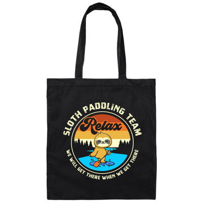 Memes Gifts Funny Sloth Paddling And Funny Paddle Canvas Tote Bag