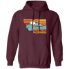 Great Bear, Montana Outdoors, Retro Mountains, Great Bear Wilderness Pullover Hoodie