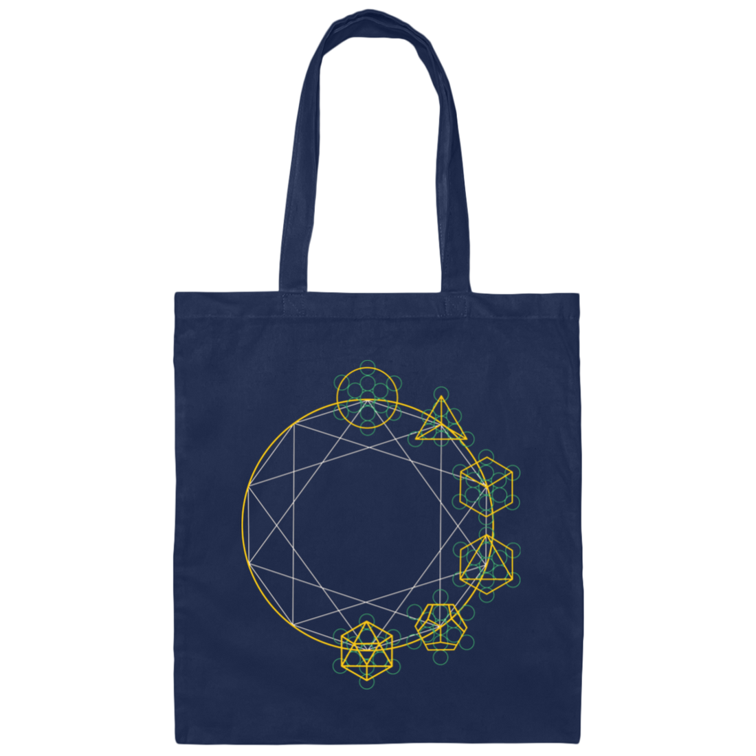 Abstract Geometric, Geometric Element, Foreign Material Canvas Tote Bag