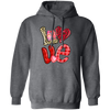 Love Gnome, My Love, Valentine Pattern, Leopard Love, Valentine's Day, Trendy Valentine Pullover Hoodie