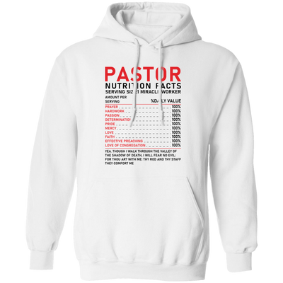 Pastor Nutrition Facts, What Is Pastor, Pastor Meaning Pullover Hoodie