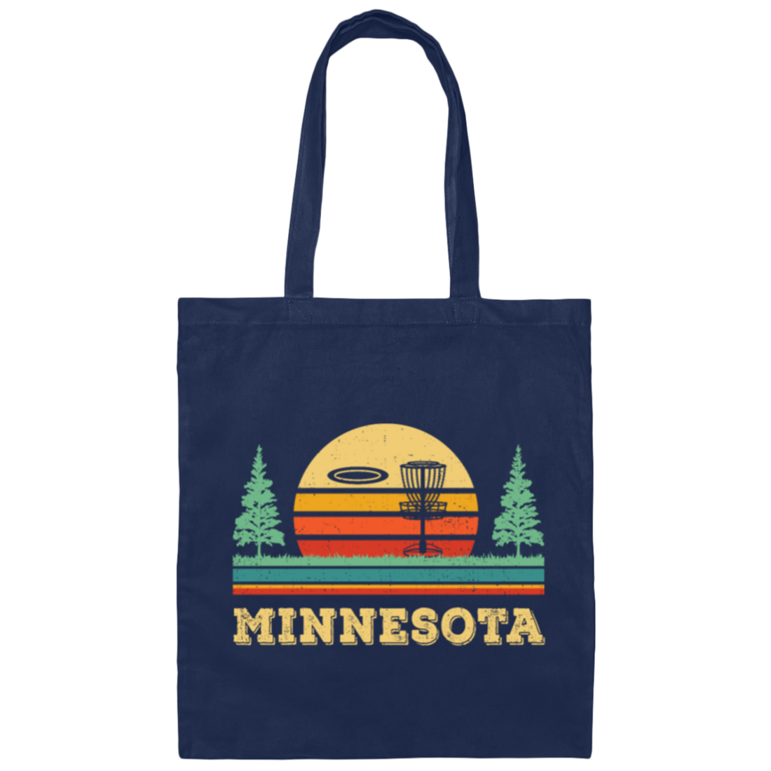Cool Disc Golf Lover Minnesota Disc Golf Canvas Tote Bag