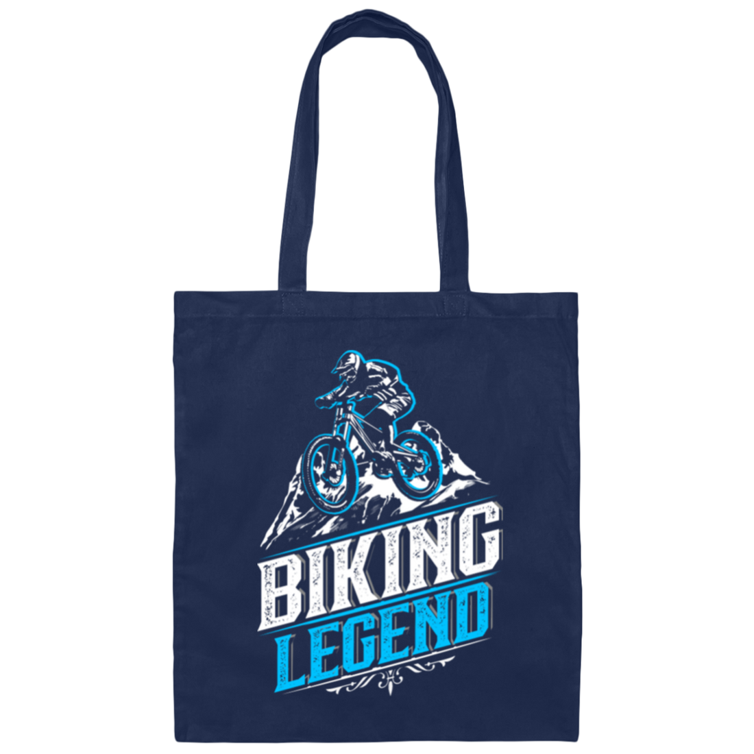 Biking Legend Mountain Biking Biker Lover Gift Canvas Tote Bag