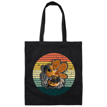 Vintage Beekeeping Retro Bee Honey Beekeeper Canvas Tote Bag