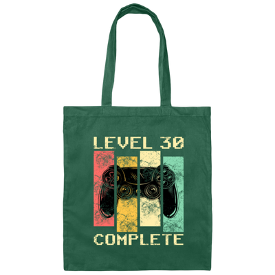 Level 30 Complete 30 Years Old Thirty Birthday Canvas Tote Bag