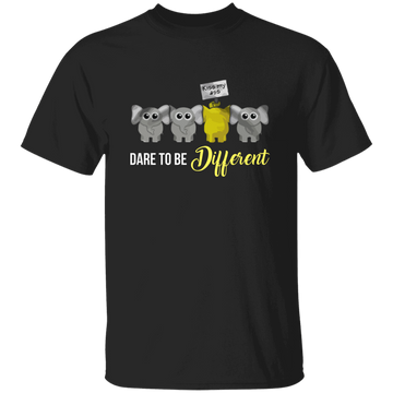 Elephant Lover Gift, Dare To Be Different, Different Elephant, Cute Gift Unisex T-Shirt