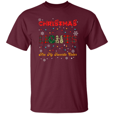 Christmas Lights Are My Favorite Color, Retro Christmas Unisex T-Shirt