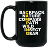 Camping Lover, Nature Camping, Backpacking Wilderness, Love To Camp Black Mug