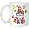 Gnome Christmas, Cute Gnome, Cute Xmas, Xmas Bauble, Merry Christmas, Trendy Christmas White Mug