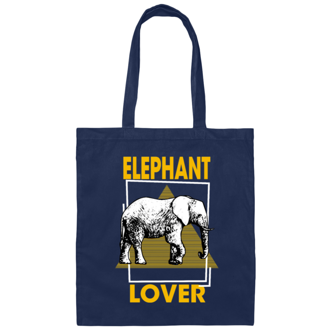 Elephant Lover, Family Elephantidae, Elephant Family, Egypt Pyramid Canvas Tote Bag