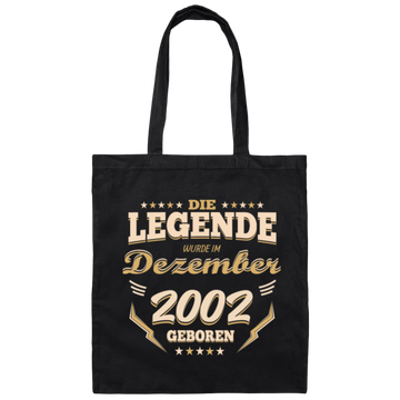 Die Legende Wurde Im December 2002 Geboren, 18th Birthday Gift Canvas Tote Bag
