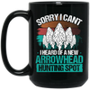 Sorry I Cant, Funny Artifact, Arrowhead Hunting, Retro Arrowhead Black Mug