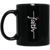 Faith, Love Jesus, Love My Faith, Christian Lover-white Black Mug