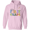 Oh Hey First Grade, Groovy First Grade, Back To School Pullover Hoodie