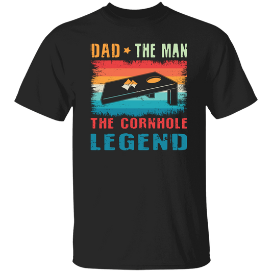 Retro Dad, The Man, The Cornhole Legend, Retro Cornhole Unisex T-Shirt