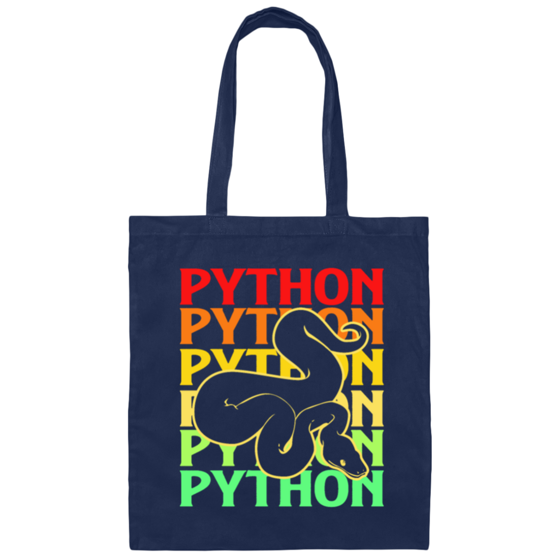 Boa Constrictor, Venom Ball, Python Snake, Reptile Colorful Snake Canvas Tote Bag