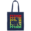 Boa Constrictor, Venom Ball, Python Snake, Reptile Colorful Snake Canvas Tote Bag