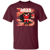 2023 Christmas, Build The Wall, Santa Building Wall, Merry Christmas, Trendy Christmas Unisex T-Shirt