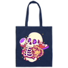 Skull Lover, Sneaker Lover, Skull Eat Sneaker, Psychology Skull Canvas Tote Bag