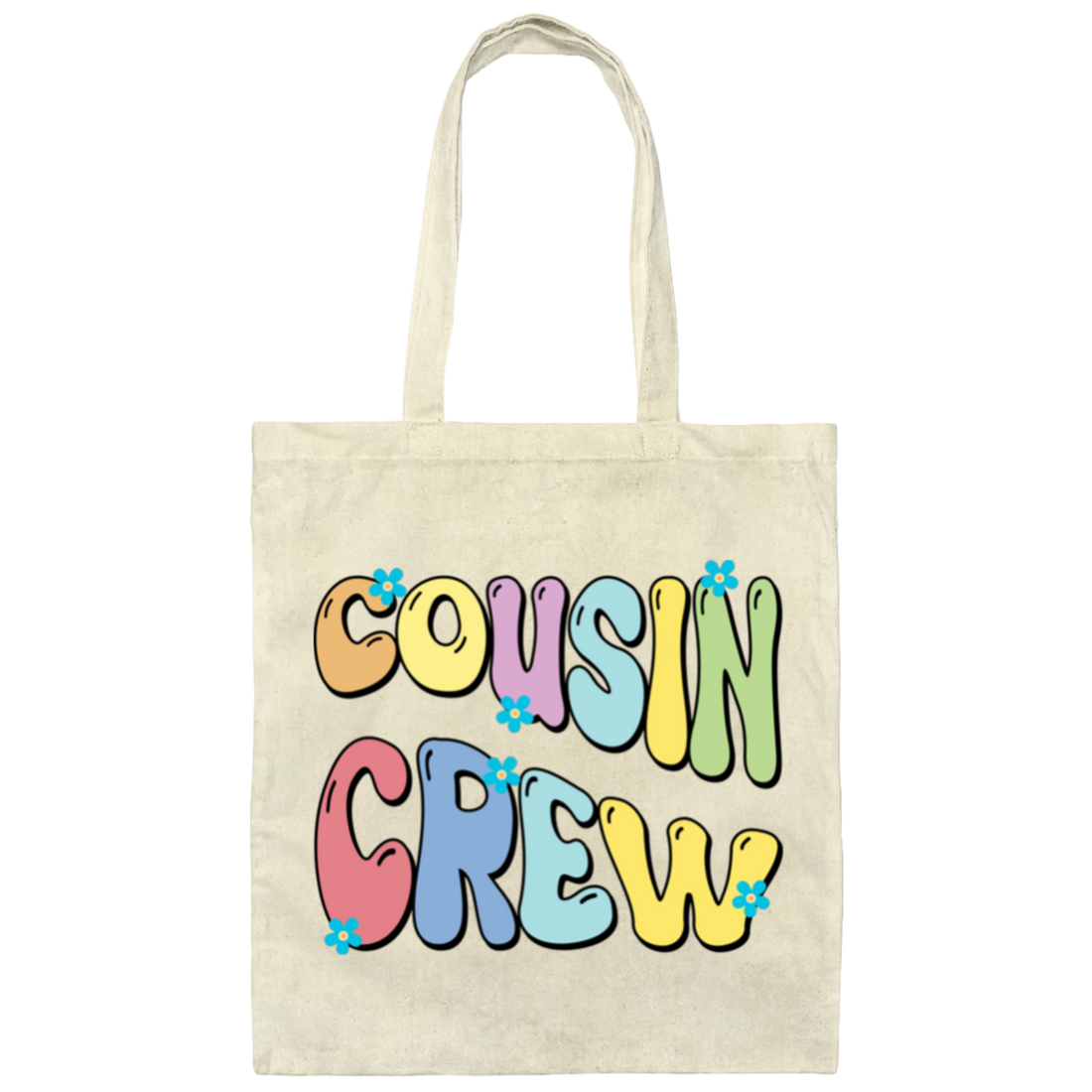 Cousin Crew, Groovy Cousin, Best Of Cousin Canvas Tote Bag