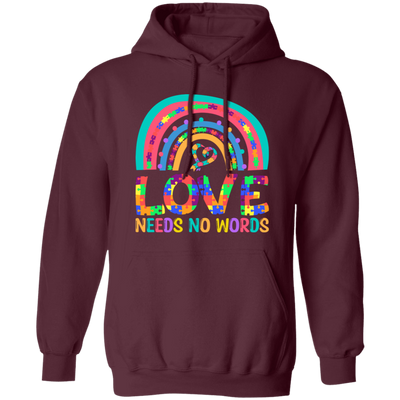 Love Needs No Words, Puzzle Of Love, Pride Month Pullover Hoodie