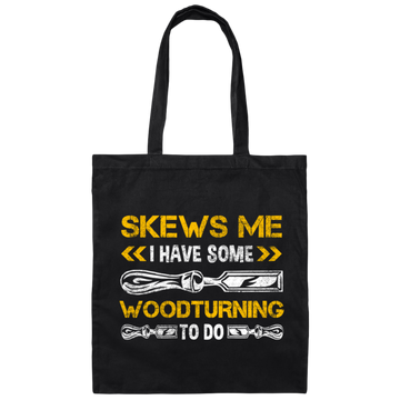 Funny Woodworking Pun Wood Carving Carpenter Canvas Tote Bag