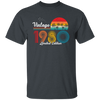 Vintage 1980, 1980 Birthday, 1980 Limited Edition, 1980 Retro Unisex T-Shirt