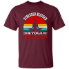 Stresses Blessed And Yoga Obsessed, Retro Yoga Unisex T-Shirt