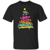 Crayon Xmas Tree, Crayon-mas Tree With Light Line, Merry Christmas, Trendy Christmas Unisex T-Shirt