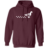 Duck Silhouette, Ducks Trace, Duck Footprint Pullover Hoodie