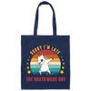 Sorry I'm Late, The Goats Were Out, Retro Goats Canvas Tote Bag
