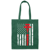 Patriotic American USA Flag Registered Nurse Canvas Tote Bag