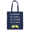 Binary Number, Love Binary, Number 0 And Number 1 Canvas Tote Bag