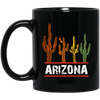 Arizona US State, Cactus Retro, Love Cactus, Best Of Cactus, Love Arizona Black Mug