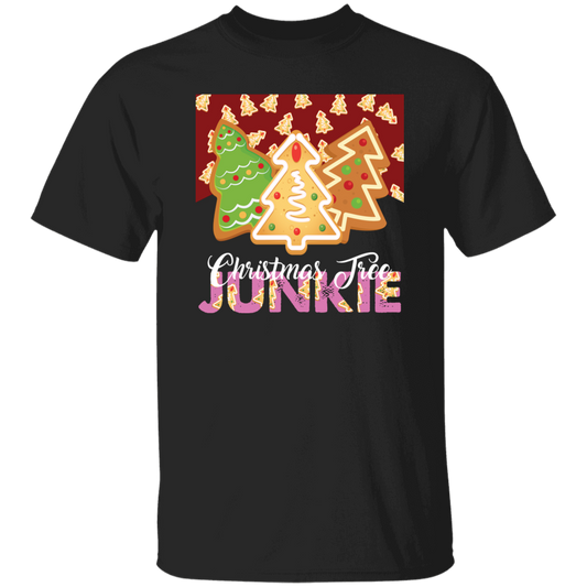 Christmas Tree Junkie, Xmas Tree Gingerbread, Gingerbread Lover, Merry Christmas, Trendy Christmas Unisex T-Shirt