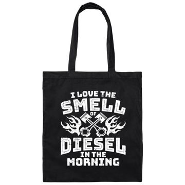 Funny Diesel Mechanic Truck Auto Canvas Tote Bag