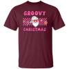 Groovy Christmas, Cool Santa, Pink Groovy Xmas, Merry Christmas, Trendy Christmas Unisex T-Shirt