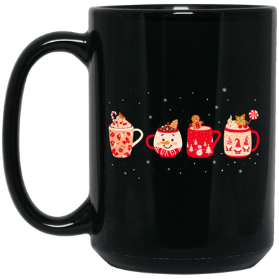 Christmas Cups, Coffee Cup, Set Cup Of Christmas, Merry Christmas, Trendy Christmas Black Mug