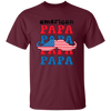 American Papa, Papa, Father's Day, Beard American Dad Unisex T-Shirt