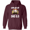 Leveled Up To Dad 2.0, Retro Father's Day, Love Daddy, Vintage City Pullover Hoodie