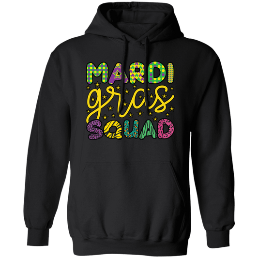 Mardi Gras Squad, Three Kings Day, Mardi Gras Festival Pullover Hoodie