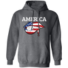 America Flag, USA Flag Lip, Sexy America, July 4th Gift, Best American Pullover Hoodie